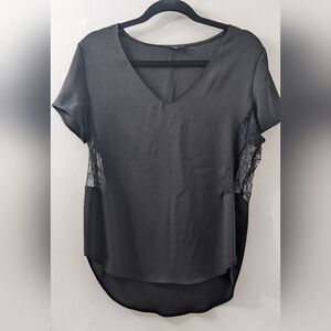 Elegant Black Lace Women's Top